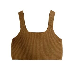 New Everlane Women's Size Medium The Cozy Stretch Tank Wool Blend Crop